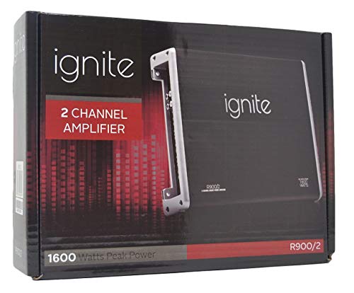 Ignite Audio Car Amplifier 2-Ch A/B, 1600W Peak Power