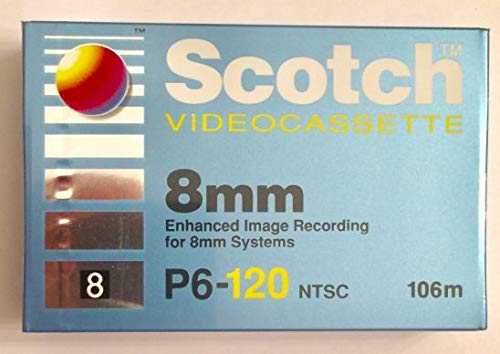 Scotch 8mm P6-120 Video Camera Cassette Tape (NTSC)