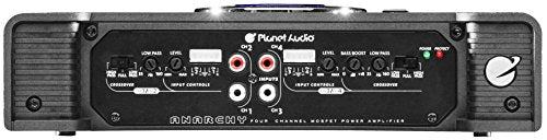 Planet Audio AC800.4 4-Channel Car Amplifier (800W, Full-Range, Class A/B, 2-4 Ohm Stable, Mosfet Power Supply, Bridgeable)