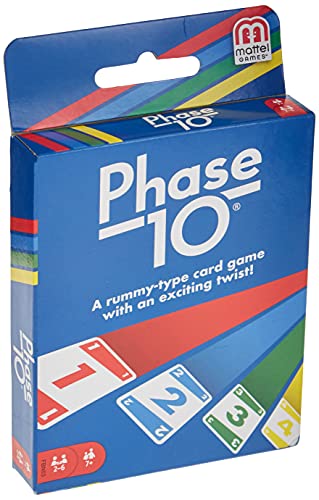 Phase 10 Card Game (108 Cards), Ages 7+ - Great for Kids, Families & Adults