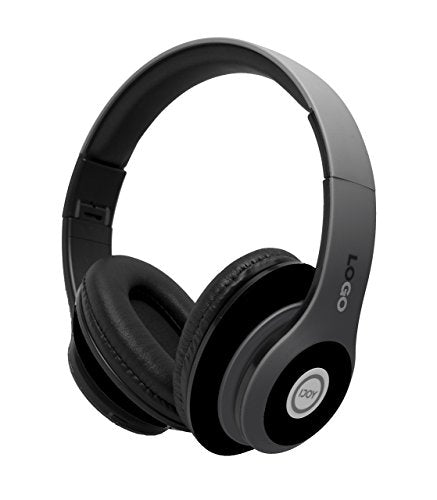 iJoy Stealth Foldable Over-Ear Bluetooth Wireless Headphones with Matte Finish and Mic (Premium Rechargeable)