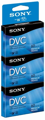 Sony DVC Tape Hang Tab (60 Min, Model no. DVM60PRR/3)