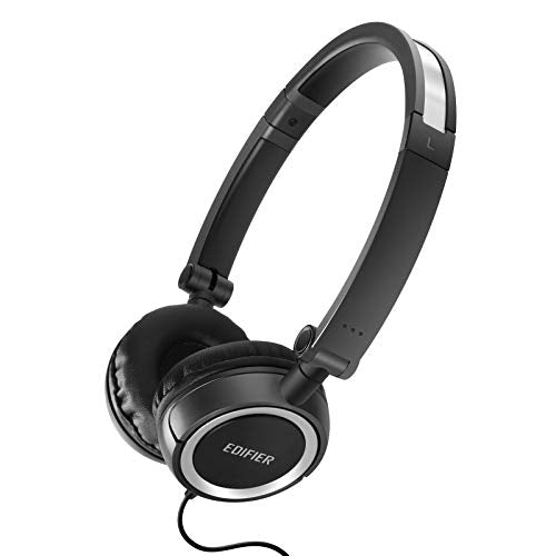 Edifier H650 On-Ear Headphones - Hi-Fi Wired Stereo, Ultralight and Foldable (Black)