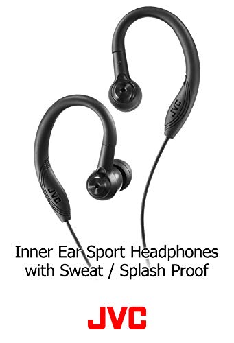 JVC HA-EC10B Black Sport Earclip Earbud (HAEC10B)