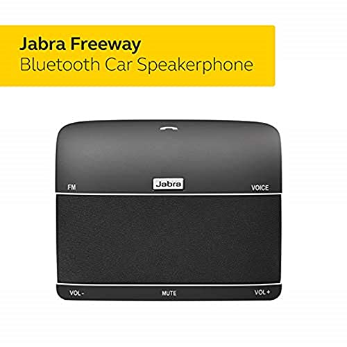 Jabra Freeway Bluetooth In-Car Speakerphone, Model 100-46000000-02 (U.S. Retail Packaging), Black