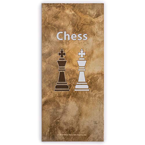 Yellow Mountain Imports Travel Magnetic Chess Set (9.7 Inches) – Folding, Portable and Educational Board Game.