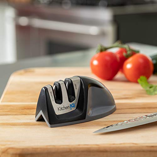 KitchenIQ Edge Grip 2-Stage Manual Knife Sharpener (Model