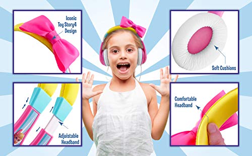eKids TS-140BP Toy Story 4 Bo Peep Headphones (Parental Volume Control, 3.5mm Jack)