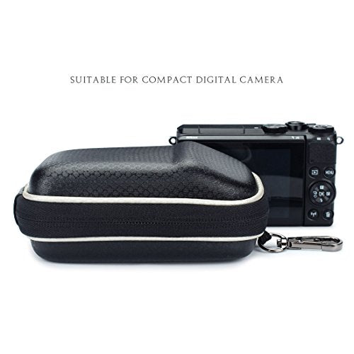 Canon PowerShot SX730 HS G9 X/Nikon COOLPIX A900 W100/Panasonic Lumix DMC TZ80/Sony Cyber-Shot DSC WX500 HX90 RX100 EVA Shock-Resistant Compact Camera Case - Black