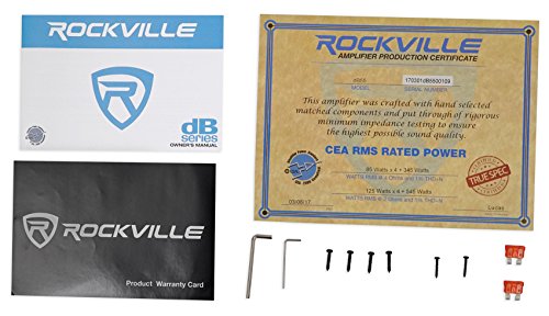 Rockville dB55 4000W CEA RMS 5-Channel Car Amplifier (1000W RMS Rated)