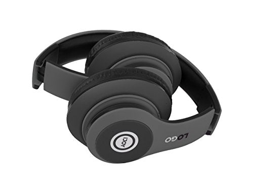 iJoy Stealth Foldable Over-Ear Bluetooth Wireless Headphones with Matte Finish and Mic (Premium Rechargeable)