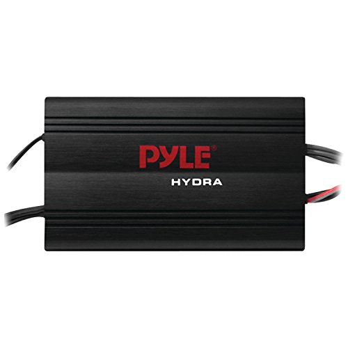 Pyle Hydra Marine 800W 4-Ch Micro Amplifier - Elite Series (PLMRMP3B) - GAIN/Vol/RCA/3.5mm Inputs, Waterproof