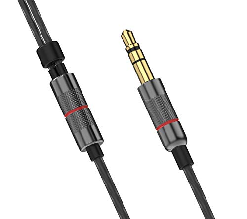 Betron ELR50 Earbuds in Ear Headphones with Carry Case, Noise Isolating, Enhanced Bass Sound and 3 x Ear Bud Tips (Black)