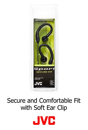 JVC HA-EC10B Black Sport Earclip Earbud (HAEC10B)