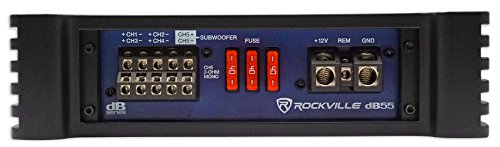 Rockville dB55 4000W CEA RMS 5-Channel Car Amplifier (1000W RMS Rated)