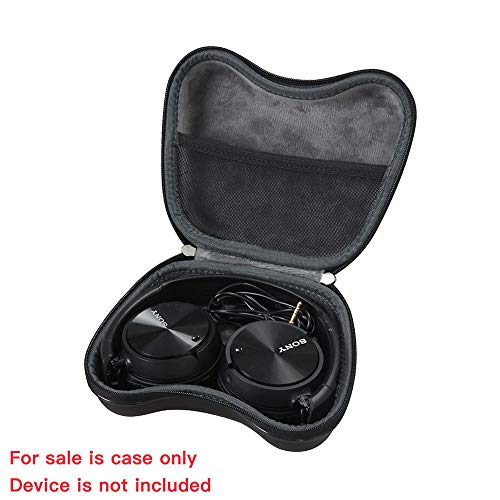 Hermitshell Hard Travel Case for Sony MDRZX110NC Noise Cancelling, MDRZX110 ZX Series Stereo and MDRZX110AP Extra Bass Smartphone Headset (Size 2)