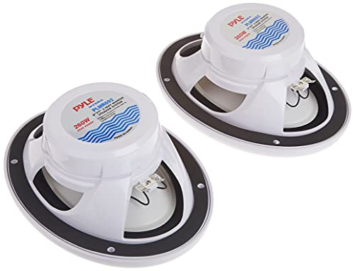 PLMR692 Marine 6x9" Dual 2-Way Outdoor Speakers (260W, Poly Carbon Cone, Cloth Surround) - 1 Pair