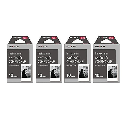 Fujifilm Instax Mono Chrome 4-Pack Instant Film Bundle (