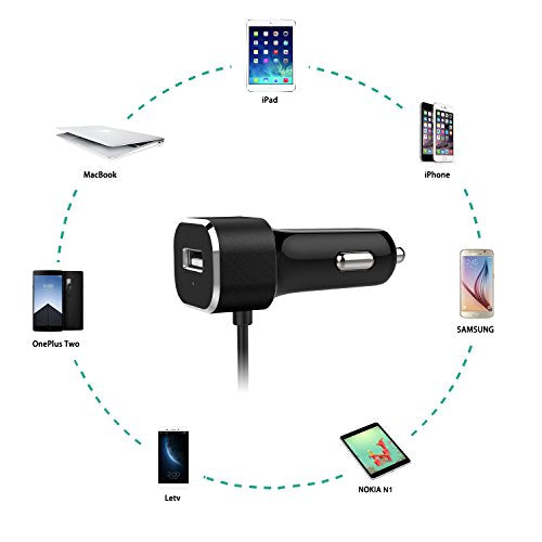 Nekteck 27W 5.4A USB C Car Charger for iPhone 12/12 Pro/11/11 Pro/Xs/Xs Max/Xr, iPad, AirPods, Samsung Galaxy S21/S20/S10, Note, LG, Google Pixel & More