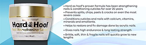 Hard As Hoof Nail Strengthening and Cuticle Conditioning Cream, Coconut Scented, 1 oz