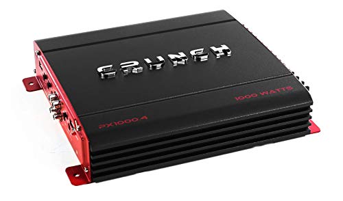 New Crunch PX-1000.4 4 Channel 1000W Car Amplifier with Wiring Kit (1,000W)