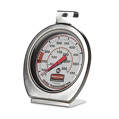 Rubbermaid Commercial Stainless Steel Oven/Grill/Smoker Thermometer (Instant Read)