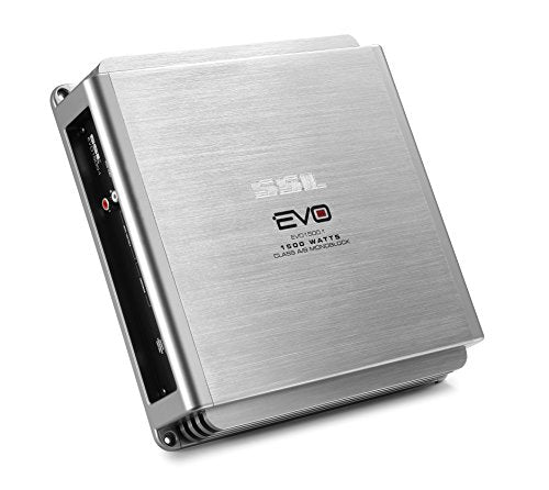 Sound Storm EVO1500.1 1500W Monoblock Car Amplifier with Remote Subwoofer Control (2 Ohm Stable Class A/B, MOSFET)