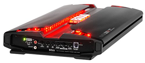 BOSS Audio Systems PT3000 Phantom Series 2-Channel Car Amplifier - 3000W, Full Range, Class A/B, 2-4 Ohm Stable, MOSFET Power Supply, Bridgeable