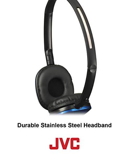 JVC HAS160R Flat Headphones, Red (HAS160R-R)