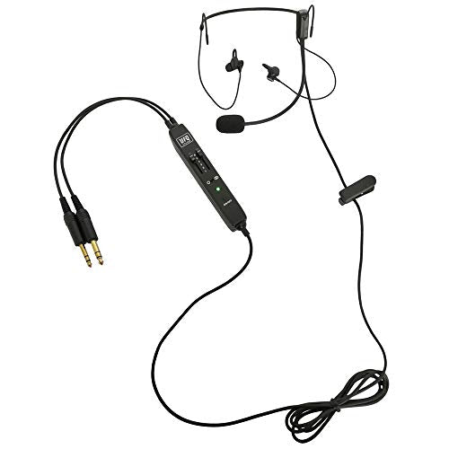 UFQ ANR L2 Hi-Lite Aviation Headset (Compare to XXXX Proxxxxxt) - 175g, Clear Communication, Great Sound Quality for Music with MP3 Input