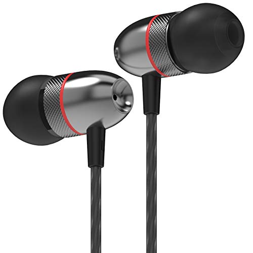 Betron ELR50 Earbuds in Ear Headphones with Carry Case, Noise Isolating, Enhanced Bass Sound and 3 x Ear Bud Tips (Black)