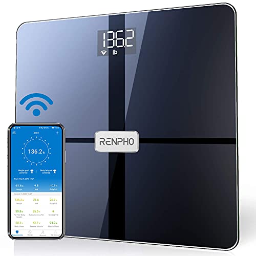 RENPHO Bluetooth Smart Digital Bathroom Scale with ITO Coating Tech [13 Metric Tracking].