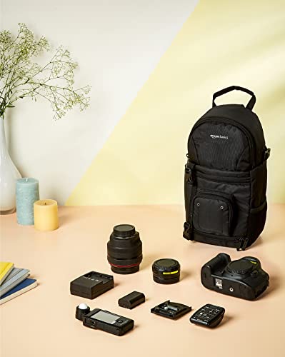 Amazon Basics 8 x 6 x 15 in. Camera Sling Bag (Black)