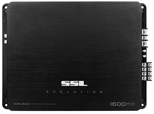 Sound Storm Labs EV4.1600 Evolution 1600W 4-Ch 2-8 Ohm Class A/B Full Range Bridgeable MOSFET Car Amp with Remote Sub Control