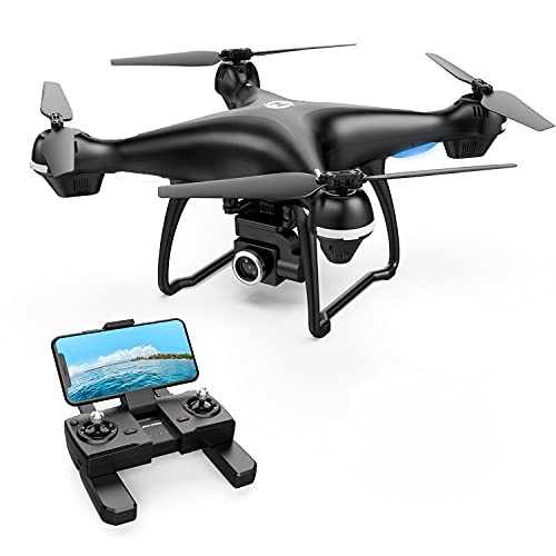 Holy Stone HS100 2K GPS FPV RC Drone with HD Camera, Live Video, GPS Return Home, Altitude Hold, 18 Minute Flight, Long Range Control (Incl. Adjustable Wide-Angle Camera + Follow Me)