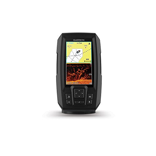 Garmin STRIKER 4cv Fishfinder with 4" GPS, CHIRP Traditional and ClearVu Scanning Sonar Transducer and Quickdraw Contours Software (Transducer Included)