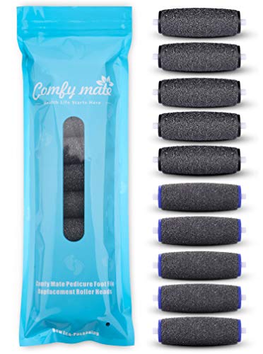 Amope Pedi Electronic Perfect Foot File Refill Rollers, Premium (5 Extra Coarse, 5 Regular Coarse)