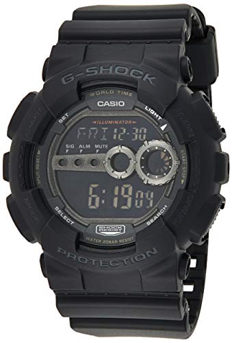 Casio G-Shock Men's GD100-1BCR X-Large Multi-Functional Digital Sport Watch (Black)