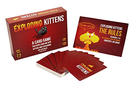 Exploding Kittens Card Game (2-5 Players) - Family-Friendly Party Games for Adults, Teens & Kids