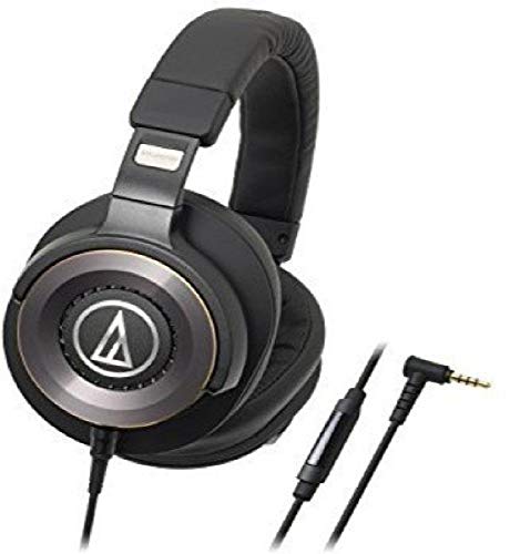 Audio-Technica ATH-WS1100iS Over-Ear Headphones with Solid Bass, In-Line Mic & Controller (100 Chars)
