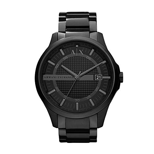 Armani Exchange Men's AX2104 Ion-Plated Stainless Steel Analog-Quartz Watch, Black (Model)