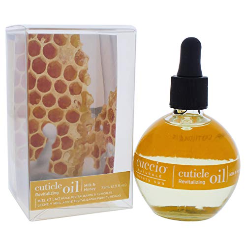 Cuccio Naturale Milk & Honey Cuticle Revitalizing Oil (2.5 oz) - Moisturizes, Strengthens & Nourishes Nails & Cuticles - Paraben & Cruelty Free.