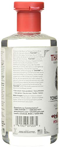 Thayers Facial Toner with Witch Hazel, Aloe Vera, and Rose Petal (12 fl oz).