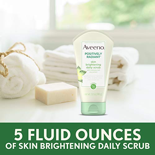 Aveeno Positively Radiant Skin Brightening Daily Facial Scrub (5 oz).