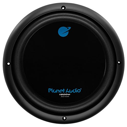 Planet Audio AC10D 10" Car Subwoofer (1500W Max/Dual 4 Ohm Voice Coil/Sold Individually)