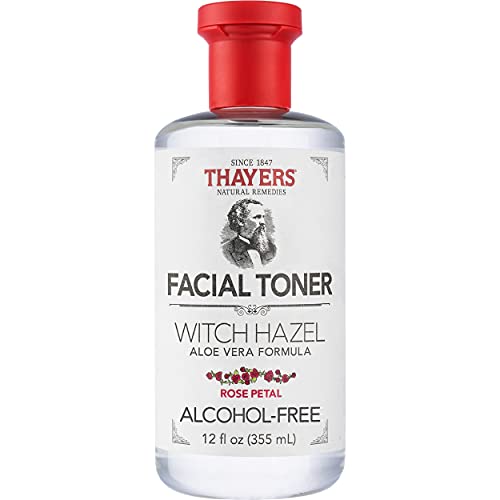 Thayers Alcohol-Free Rose Petal Witch Hazel Facial Toner with Aloe Vera, 12 fl oz (AFRPWHFTWAVF)