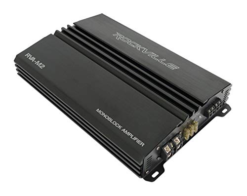 Rockville RVA-M2 2500W Peak/625W RMS 1 Ohm Mono Amplifier Car Amp with Remote (Incl.)
