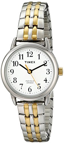 Timex Women's Easy Reader 25mm Dress Watch with Two-Tone Expansion Band (T2P298)