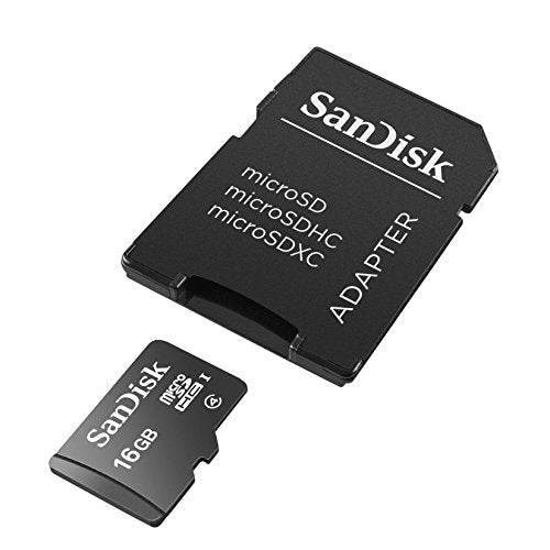 SanDisk Class 4 16GB MicroSDHC Memory Card (SDSDQM-B35A) with Adapter