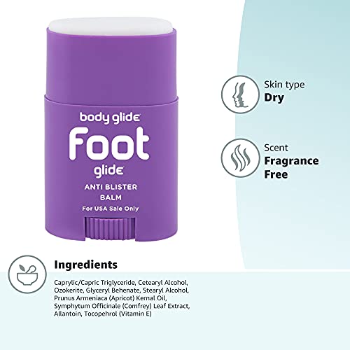 BodyGlide Foot Blister Balm, 0.80oz (USA Only)